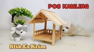 Cara Membuat Pos Kamling dari Stik Es Krim [upl. by Isidro]