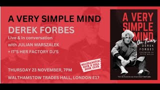 Derek Forbes Simple Minds  Bass masterclass  Walthamstow 23 November 2023 [upl. by Frasquito504]