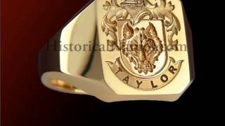 HistoricalNamescom  Family Crest Signet Rings [upl. by Dawson259]