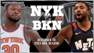 New York Knicks vs Brooklyn Nets Full Game Highlights  Dec 20  2024 NBA Season [upl. by Revned582]