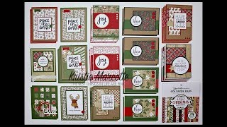 Echo Parks A Perfect Christmas collection 38 cards from one 6x6 paper pad [upl. by Novia]