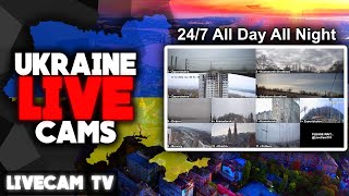 🔴 Ukraine Live Cams  KyivKharkivDniproDonetsk  Audio 🔊 [upl. by Weil]