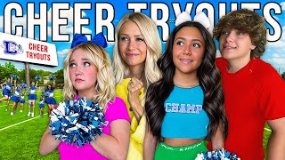 MY 3 KiDS TRY OUT FOR HiGH SCHOOL CHEER EMOTiONAL [upl. by Alleira]