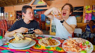 Caribbean Garlic Shrimp 🦐 Unseen GARIFUNA FOOD in Central America [upl. by Eux]