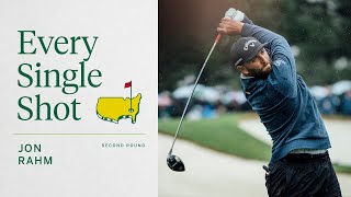 Jon Rahms Second Round  Every Single Shot  The Masters [upl. by Daye]