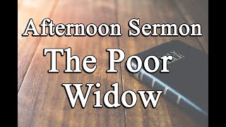 Afternoon Sermon  The Poor Widow  Angeles City Southside Church Of Christ  October 06 2024 [upl. by Larner]