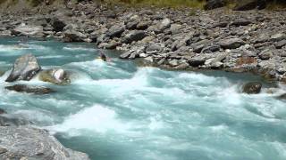 Packrafting  a rapid on the Wanganui River [upl. by Faludi733]