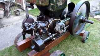 Rare Ruston Hornsby AP 25 HP open crank stationary engine [upl. by Hanahs]