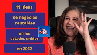 11 ideas de negocios rentables en Estados Unidos 2022 para mujeres [upl. by Berthold612]