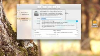 Externe Festplatte formatierenpartitionieren unter OS X El Capitan German [upl. by Jess544]