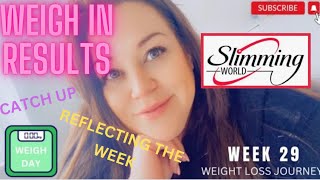 SLIMMING WORLD Weigh in results  week 29 slimmingworld weightlossjourney weighdayresults [upl. by Celin799]