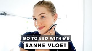 Model Sanne Vloets StayHome Nighttime Skincare Routine  Go To Bed With Me  Harpers BAZAAR [upl. by Rezeile513]