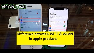 Difference between WiFi amp WLAN in iPhone [upl. by Ursola]