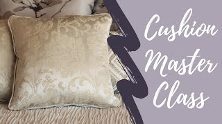 How to Make a Pillow or Cushion Cover with Piping amp Zip ✂️ DIY HOME DECOR [upl. by Marney999]