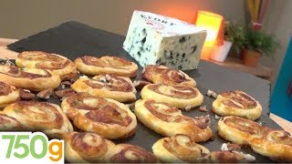 Recette de Palmiers au Roquefort et aux noix  750g [upl. by Demona]