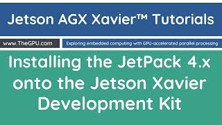 Installing the JetPack to the NVIDIA Jetson Xavier in 4K [upl. by Hanshaw]