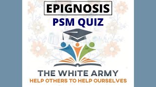 EPIGNOSIS  NATIONAL LEVEL COMMUNITY MEDICINE QUIZ FINALS [upl. by Pogue286]