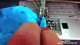 How to use the Rolled Hem foot Janome foot D [upl. by Roth179]