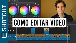 Como Editar vídeos com Editor Grátis Aula Fácil Para Iniciantes  Shotcut Parte 1 [upl. by Harret975]