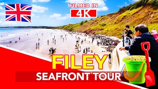 FILEY  Promenade and Beach Tour of Filey Yorkshire England [upl. by Harikahs]