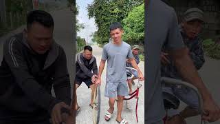 The Boy Who Cried Because His Bicycle Could Ride cat funny usa comedy dog memes youtubeshorts [upl. by Giliana]