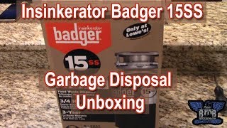 Insinkerator Badger 15SS Garbage Disposal Unboxing [upl. by Feirahs]