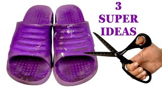 WHY I DIDNT KNOW THIS EARLIER RECYCLING OLD FLIPFLOPS AND SLIPPERS DIY [upl. by Klenk]