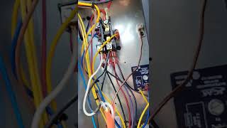 Wiring up the thermostat wires after an install [upl. by Dnivra]