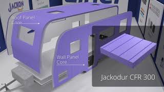 Jackon Insulation Jackodur Extruded Polystyrene XPS foam for composite caravan construction [upl. by Eseuqram]