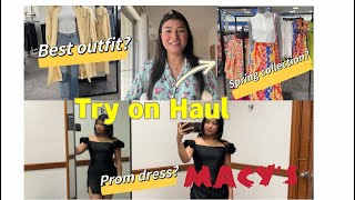 MACY’S  Try on haul  VoiceOver got removed 😩 Which one did you like the most [upl. by Demahum]