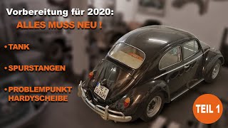 VW Käfer 1200  Tank  Lenkung  Hardyscheibe  Alles muss neu [upl. by Learsiy]