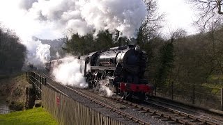 Churnet Valley Railway CVR Winter Steam Gala Feb 16 4K video [upl. by Llacam]