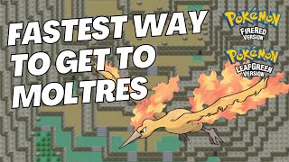 How To Get To Moltres  Mt Ember  Pokémon Fire Red amp Leaf Green Walkthrough  Fastest Way [upl. by Atsylac]