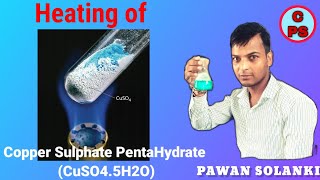 DecompositionHeating of CopperII Sulfate Pentahydrate CuSO45H2Ol chemistry By Pawan Solanki🔥 [upl. by Aundrea26]