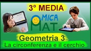 Videolezioni di geometria per la terza media  La circonferenza e il cerchio [upl. by Anniram]