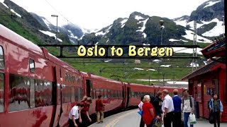 WORLDS BEST TRAIN RIDE Bergen to Oslo Norway trip [upl. by Aldwon]