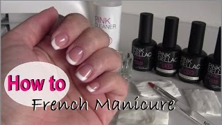 How to French manicure met Pink Gellac  beautynailsfunnl [upl. by Agnesse]