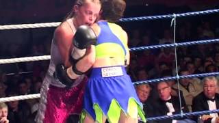 Womens Boxing  Brutal Fight  Cathy The Bitch Brown v Svetla Taskova [upl. by Eiddam]