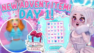 New ADVENT DAY 1 OUT NOW New SET Christmas Update IS HERE Advent Gift Day 1 🏰 Royale High Update [upl. by Housum]