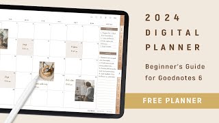 2024 Digital Planner setup guide for Goodnotes 6 on iPad  Beginner Tutorial [upl. by Hotchkiss641]