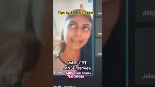 MNS interview  CBT batch 2024 mnscbt mnsexam mnsinterview militarynursingservice [upl. by Melena]