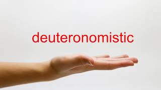 How to Pronounce deuteronomistic  American English [upl. by Lenaj]