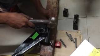 How to punch chassis number on any motorcyclecar chassis [upl. by Malony]