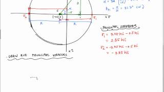 Example Mohrs Circle Part 2 of 3OLD  Principal Stress Calculations [upl. by Maddocks676]