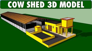 COW SHED  Advanced Cow Farming Technology High Tech 3D Dairy Farm Design [upl. by Yeffej]