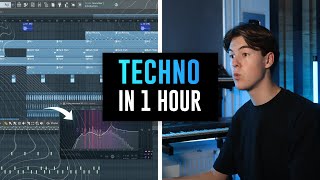 Making A Techno Track in 1 HOUR Full Process [upl. by Yerga]