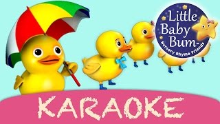 Five Little Ducks  Karaoke Version With Lyrics HD from LittleBabyBum [upl. by Tiny]