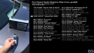 Fort Myers Radio Stations During Hurricane Irma [upl. by Anauqat760]