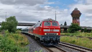 DB 218 4992  3 GfF nWagen  Einfahrt in Halberstadt  RE 21 9EuroTicket Ersatzzug ➡️ Magdeburg [upl. by Diogenes227]