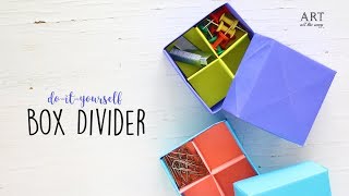 DIY Origami Box Divider  Paper Box  Craft Ideas [upl. by Ardnuaet735]